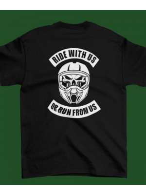 Alitakia me papakia ride with us or run for us - Μαύρο Μπλουζάκι Unisex