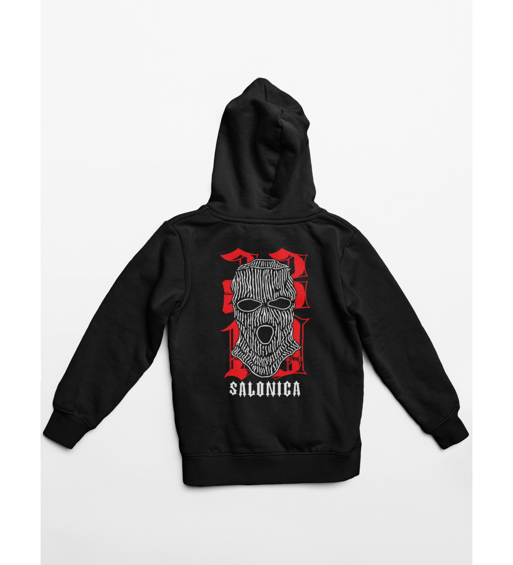 Salonica Finest Traphood - Μαύρο Φούτερ Unisex Salonica Finest Traphood - Μαύρο Φούτερ Unisex