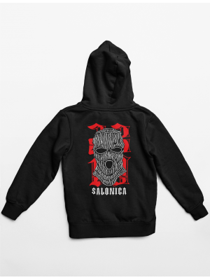 Salonica Finest Traphood - Μαύρο Φούτερ Unisex Salonica Finest Traphood - Μαύρο Φούτερ Unisex