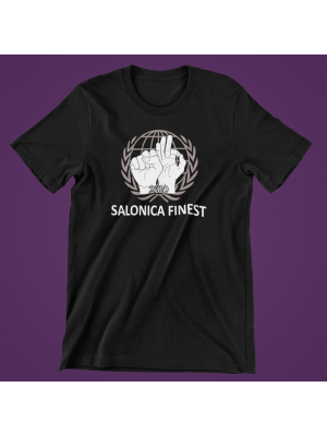 Salonica Finest Hooded Man - Μαύρο Μπλουζάκι Unisex