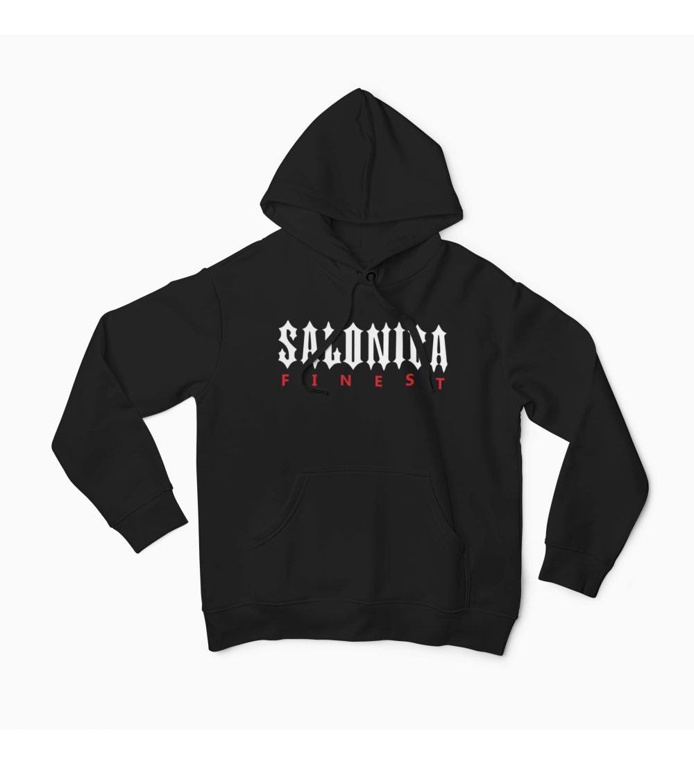 Salonica Finest Traphood - Μαύρο Φούτερ Unisex Salonica Finest Traphood - Μαύρο Φούτερ Unisex