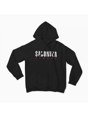 Salonica Finest Traphood - Μαύρο Φούτερ Unisex