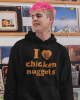 I love chicken nuggets - Μαύρο Φούτερ Unisex