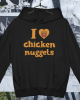 I love chicken nuggets - Μαύρο Φούτερ Unisex