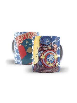 Captain America - λευκή κεραμική κούπα 11oz