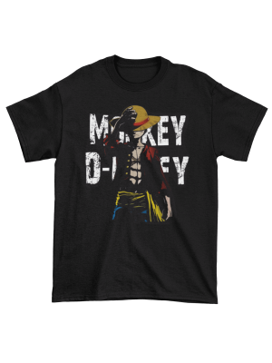 One Piece - Monkey D. Luffy μπλουζάκι σε Μαύρο Unisex One Piece - Monkey D. Luffy μπλουζάκι σε Μαύρο Unisex