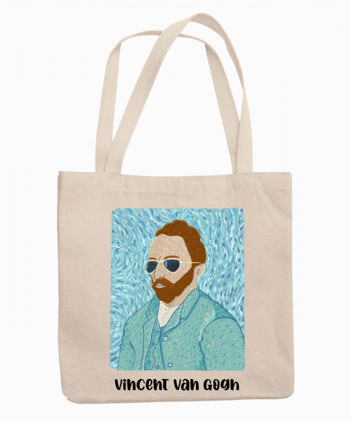 Vincent Van Gogh Βαμβακερή Τσάντα σε Μπέζ χρώμα
