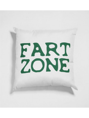 Fart zone - λευκό μαξιλάρι 30x30cm Fart zone - λευκό μαξιλάρι 30x30cm