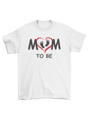 Mum to be - λευκό μπλουζάκι unisex Mum to be - λευκό μπλουζάκι unisex