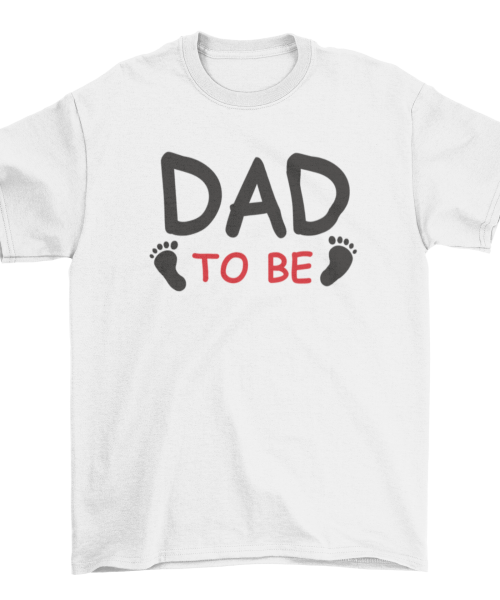 Dad to be - Μπλουζάκι σε λευκό χρώμα Unisex