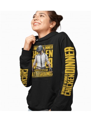 PUBG - winner winner chicken dinner Φούτερ με κουκούλα Μαύρο Unisex PUBG - winner winner chicken dinner Φούτερ με κουκούλα Μαύρο Unisex