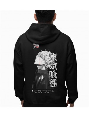 Tokyo Ghoul - Kaneki Φούτερ με κουκούλα unisex Tokyo Ghoul - Kaneki Φούτερ με κουκούλα unisex