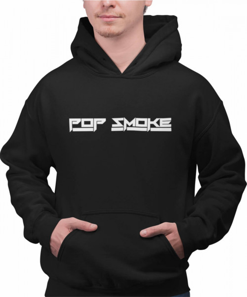 Pop Smoke Φούτερ Μαύρο Unisex