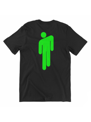 Billie Eilish - Bloshsh Green μαύρο μπλουζάκι unisex Billie Eilish - Bloshsh Green μαύρο μπλουζάκι unisex
