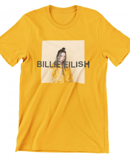 Billie Eilish πορτοκαλί Μπλουζάκι Unisex Billie Eilish πορτοκαλί Μπλουζάκι Unisex