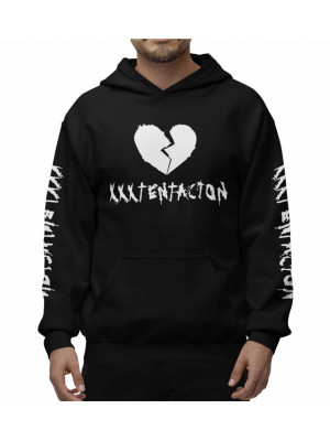 XXXTentacion Φούτερ με Κουκούλα Μαύρο unisex XXXTentacion Φούτερ με Κουκούλα Μαύρο unisex