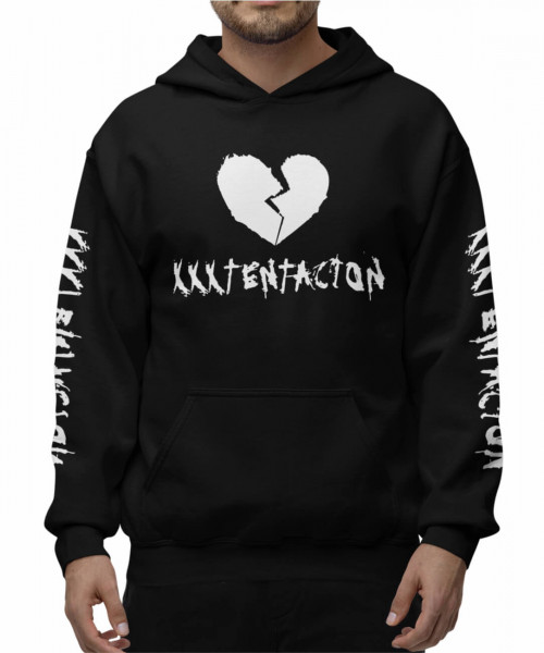 XXXTentacion Φούτερ με Κουκούλα Μαύρο unisex